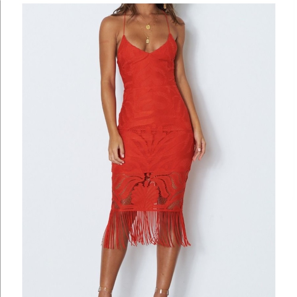 White Fox Boutique Midi Dress